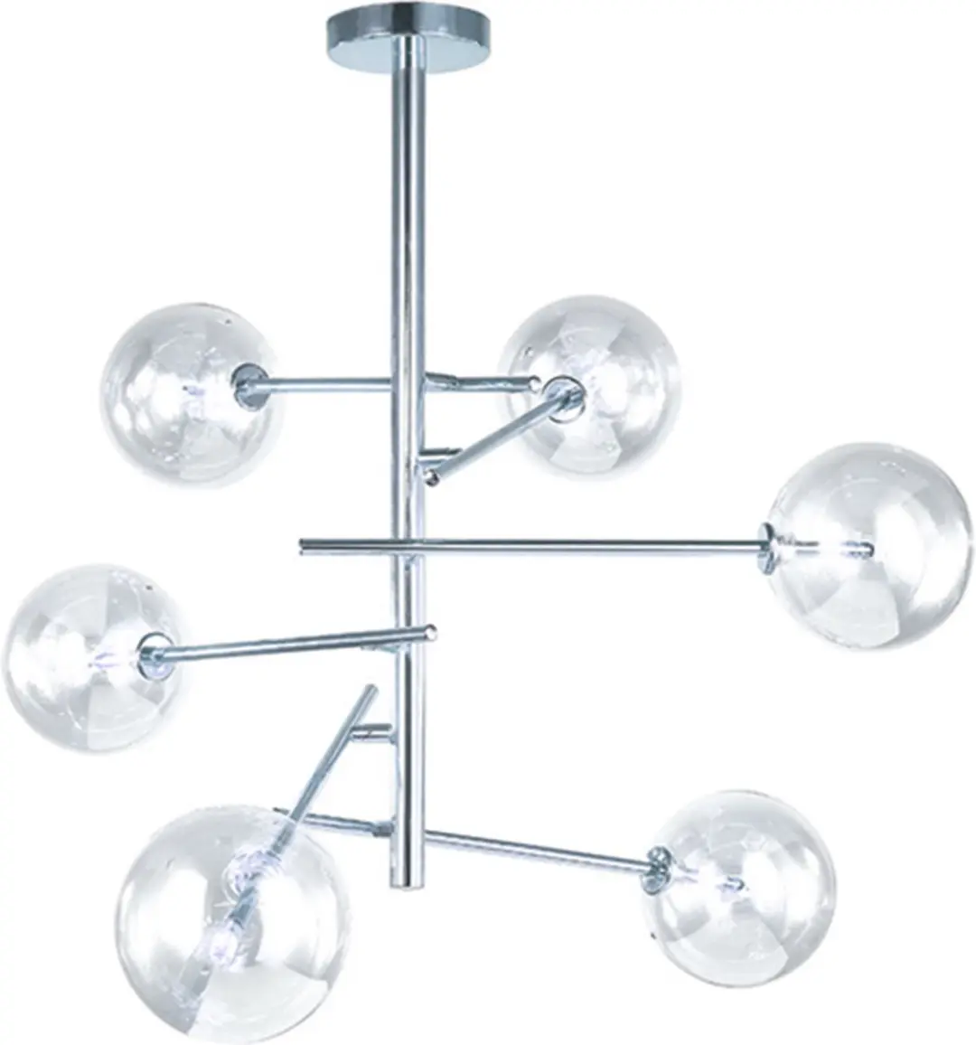 Groenovatie Glazen Design Hanglamp 6x G4