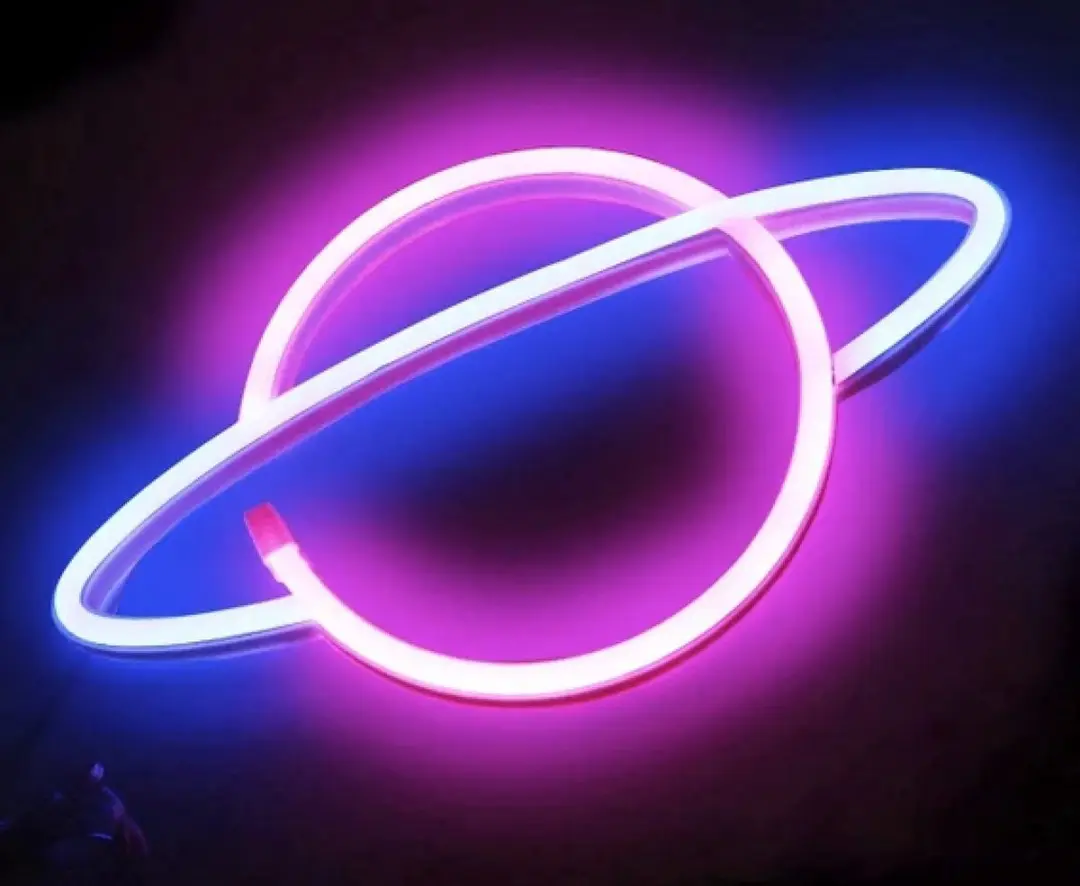 Groenovatie LED Neon Wandlamp Planeet