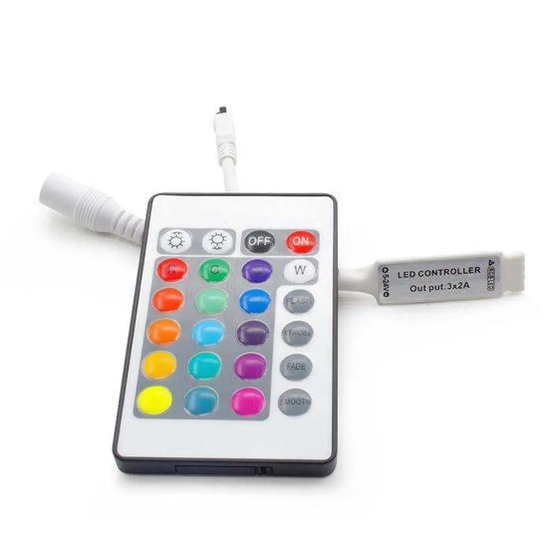 Groenovatie LED Strip RGB Controller Mini 24-knops - 5m Warm Wit - afbeelding 3 van 3