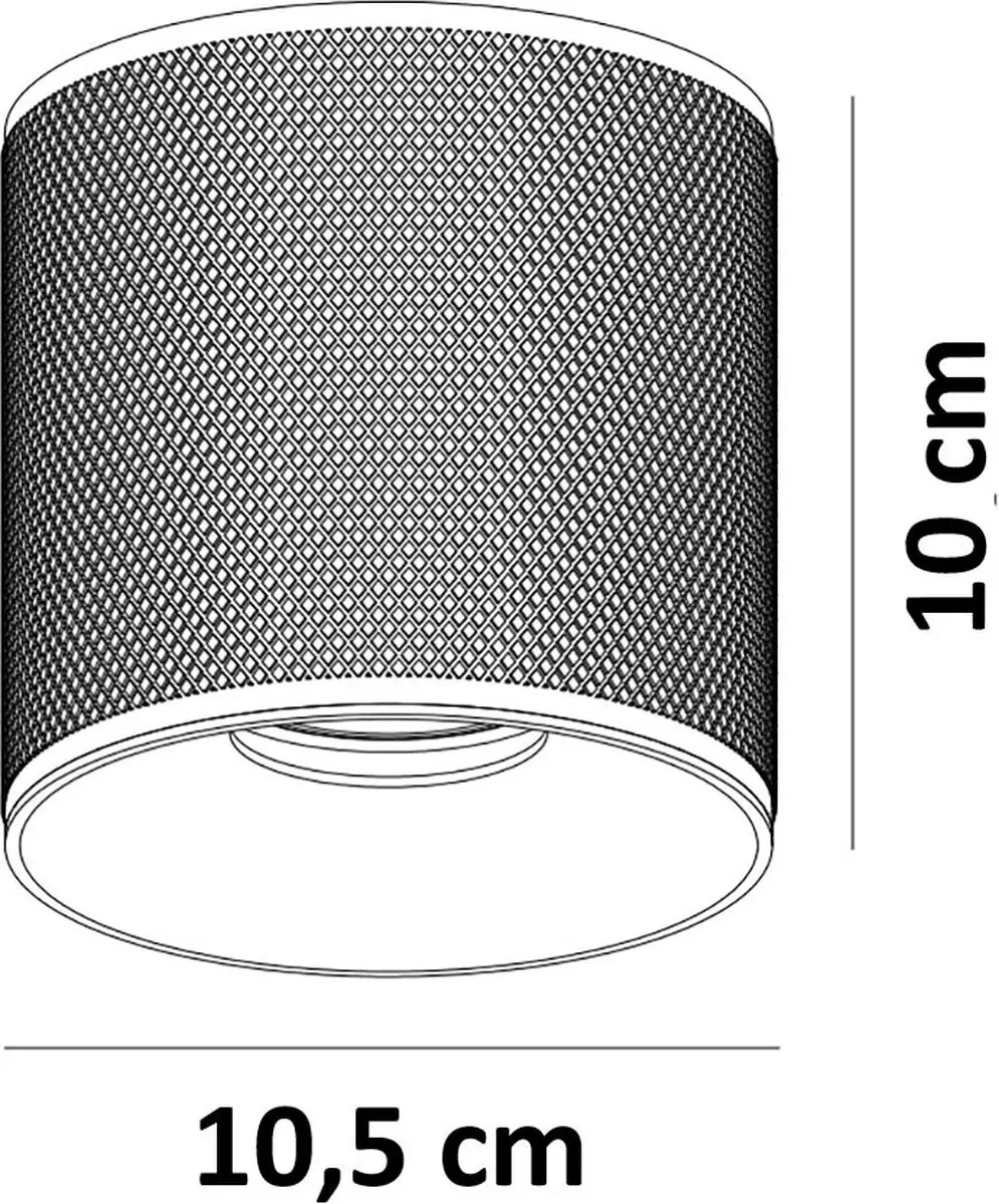 Artdelight Plafondlamp Costa Ø10,5cm GU10 - Brons
