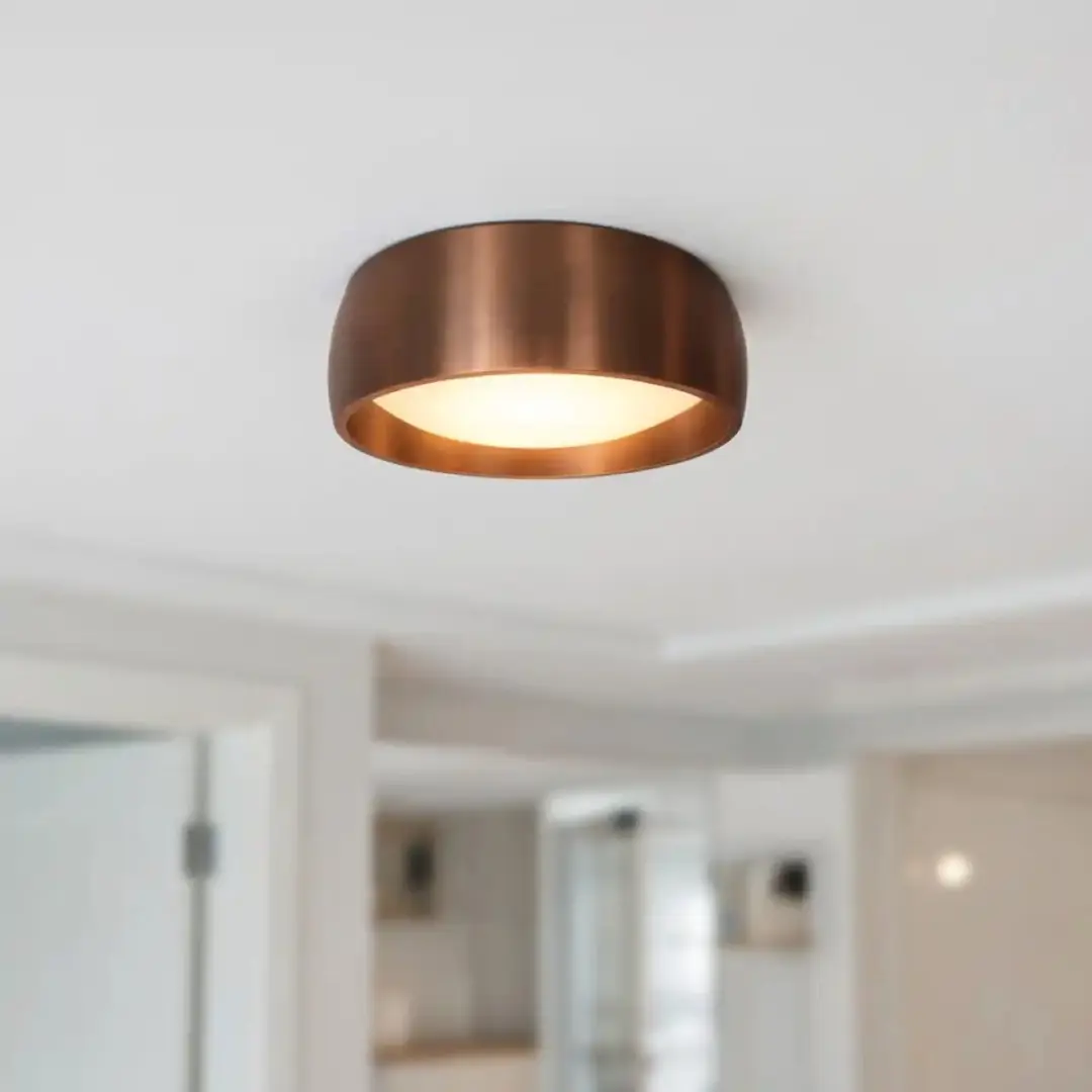 Artdelight Montana Plafondlamp Ø15cm - Brons