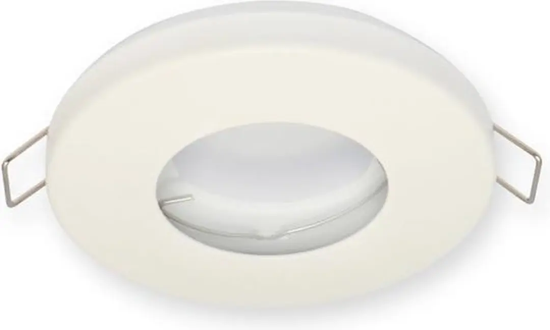 Inbouwspot, Rond, Waterdicht IP44, Mat Wit, GU10 Fitting