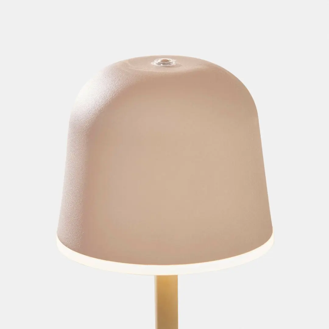 Loberon Ulianne Oplaadbare Tafellamp - 25W - 11cm - Beige - afbeelding 6 van 6