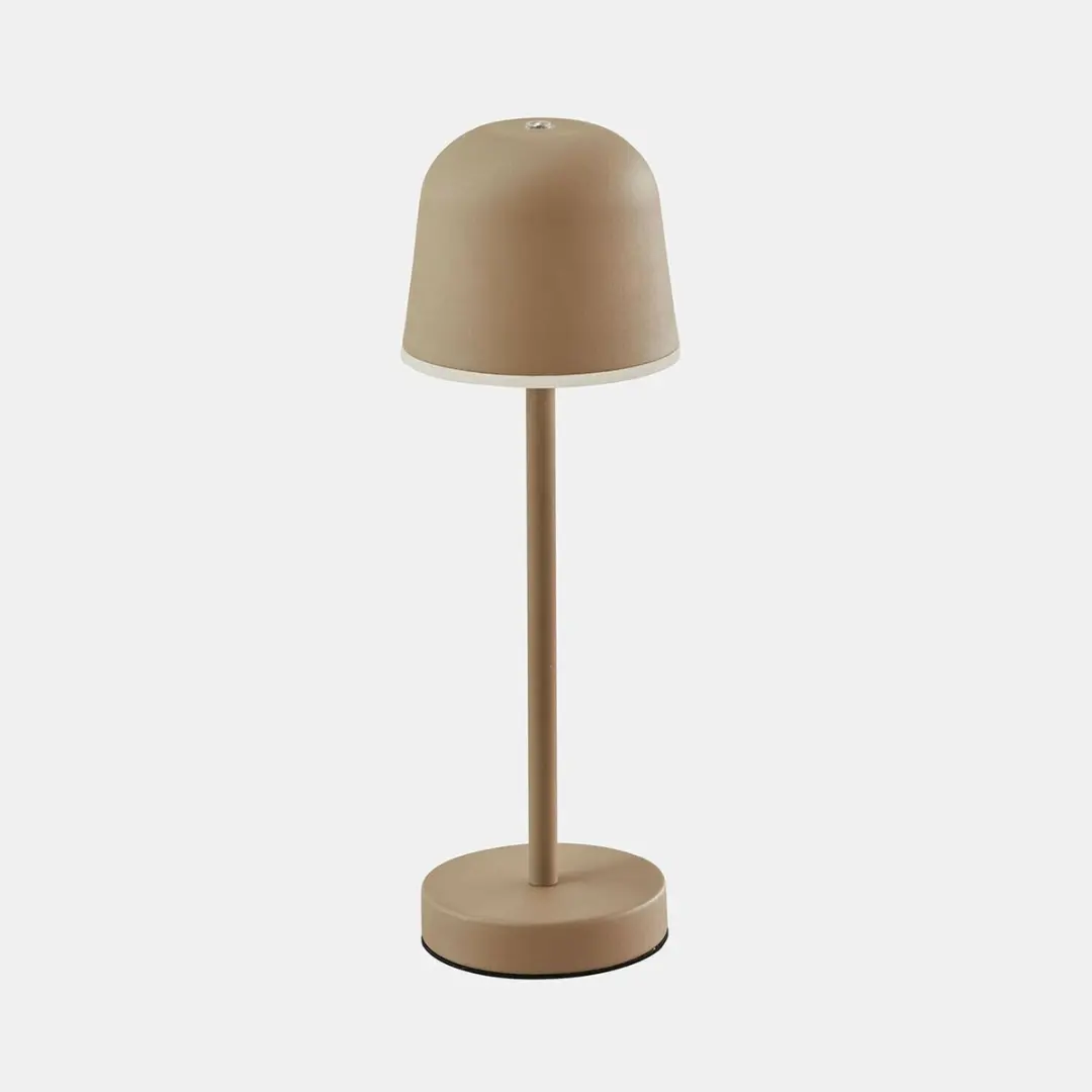 Loberon Ulianne Oplaadbare Tafellamp - 25W - 11cm - Beige