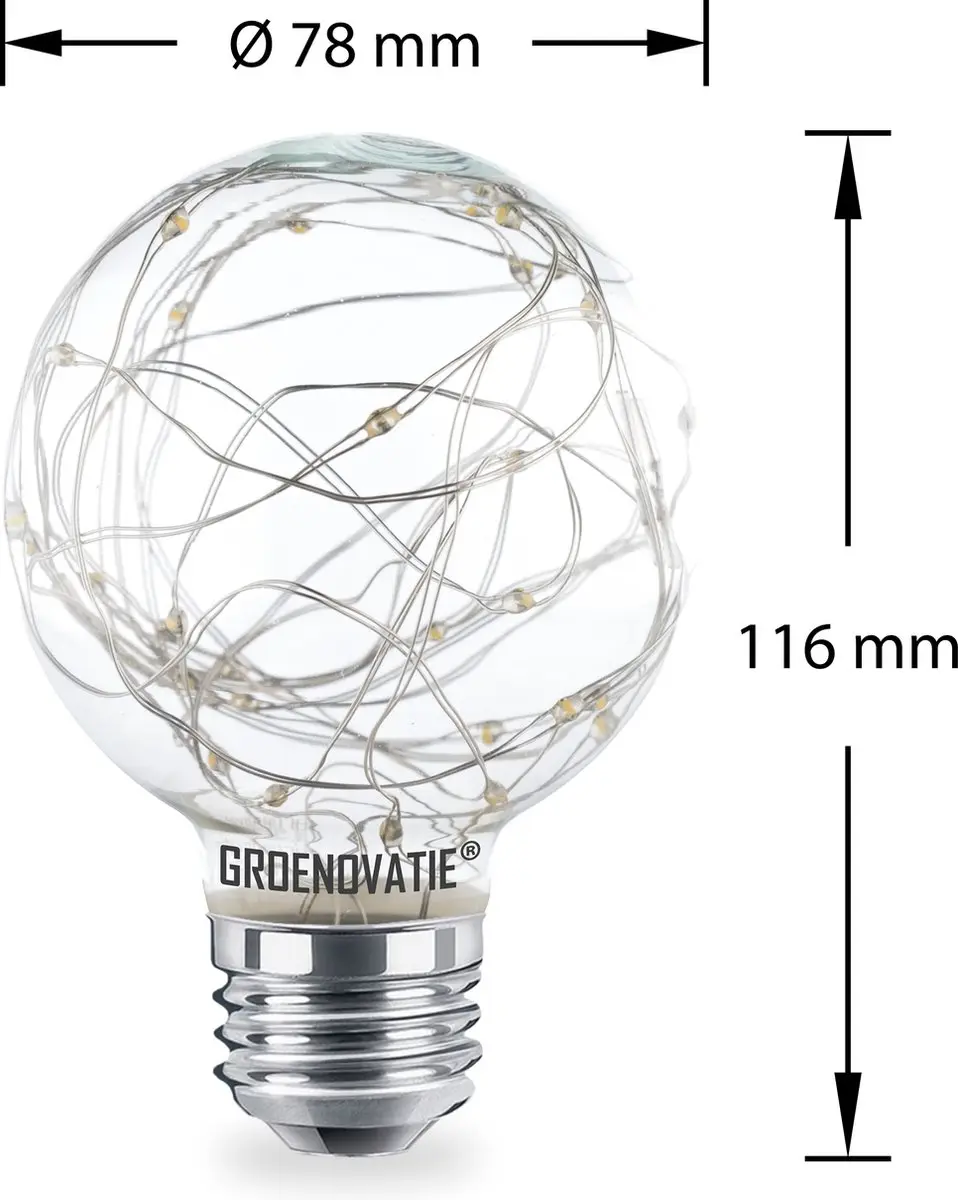 Groenovatie LED G80 Lichtslinger 3W - Extra Warm Wit - afbeelding 3 van 5