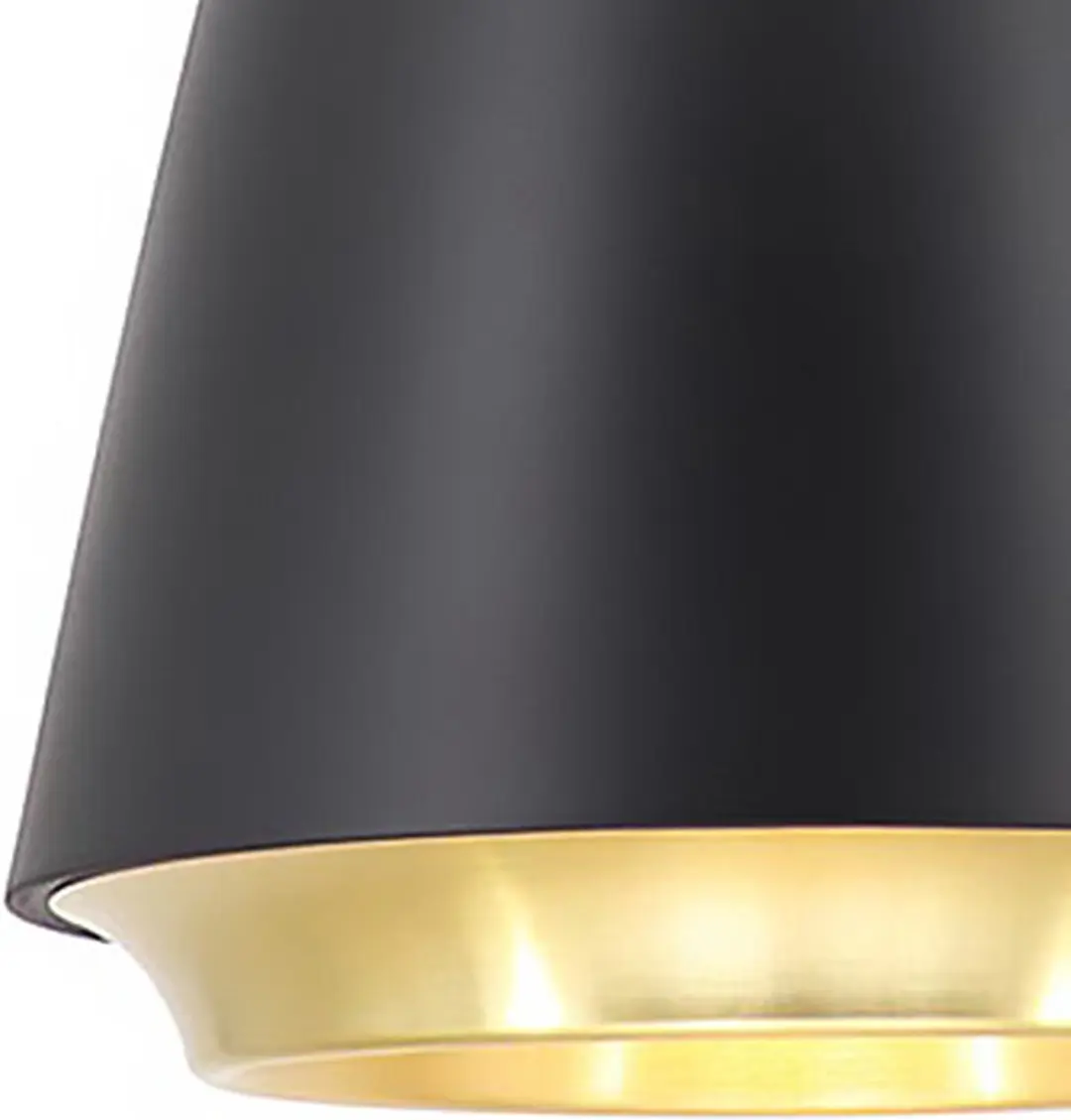 Artdelight Hanglamp Santiago - Zwart/Goud - E27 - 35cm