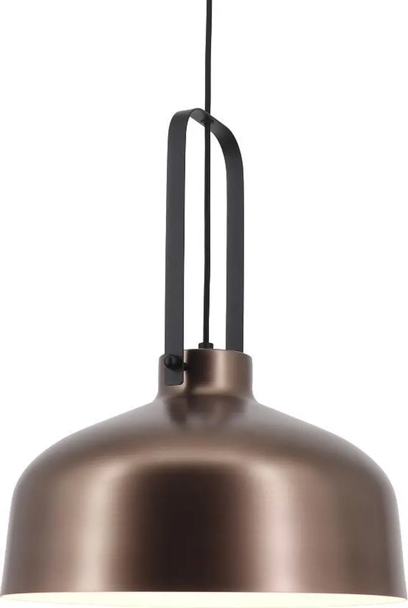 Artdelight Hanglamp Mendoza E27 - Bruin/Zwart - Dimbaar