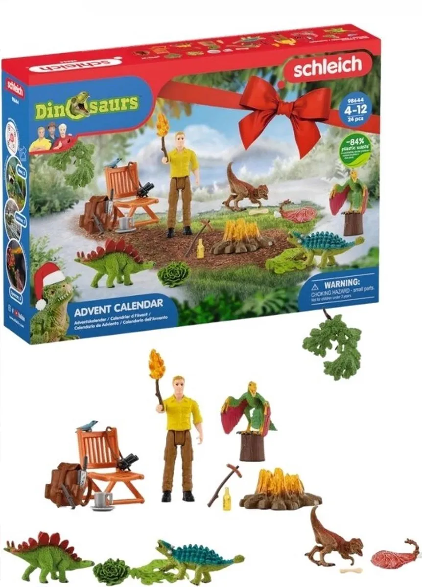Schleich Dinosaurs Adventskalender 2022 - 98644 - Multikleur