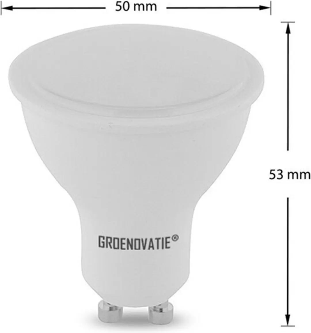 Groenovatie GU10 LED Spot 3.5W Warm Wit - 6 Stuks