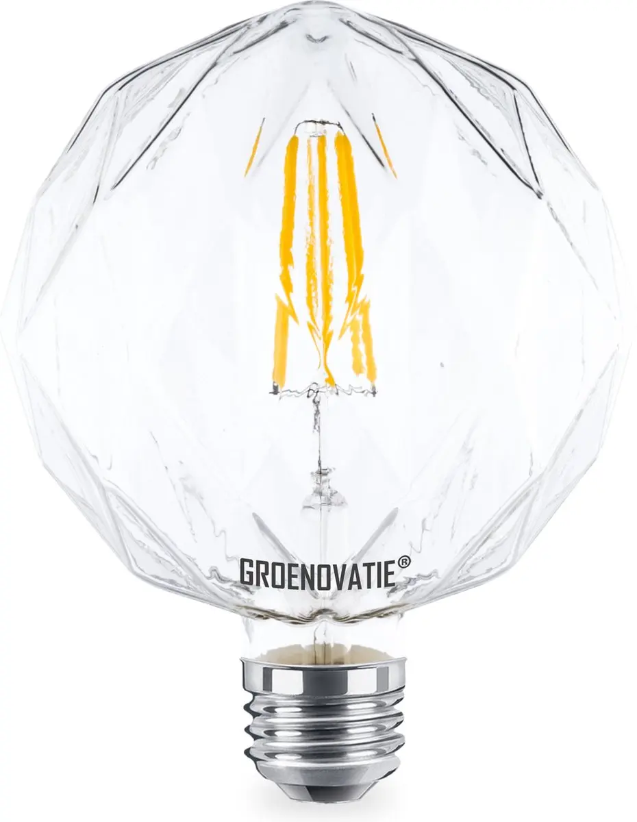 Groenovatie E27 LED Filament Briljant 8W Warm Wit Dimbaar