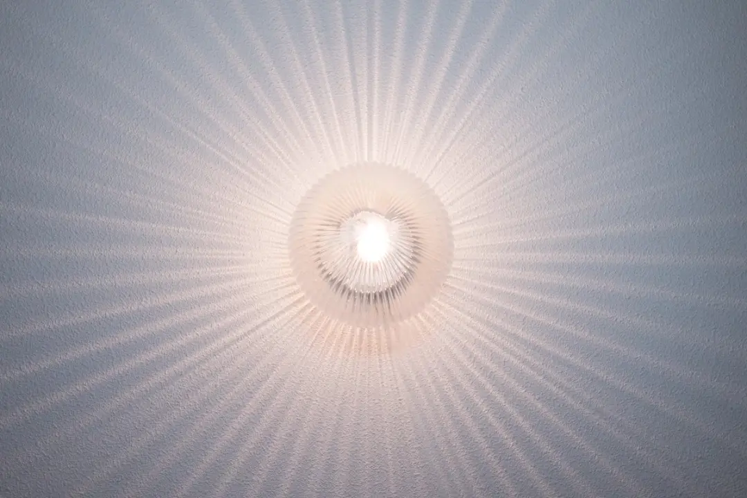 Groenovatie Glazen Wandlamp Geribbeld Ø230mm - E27 - Transparant