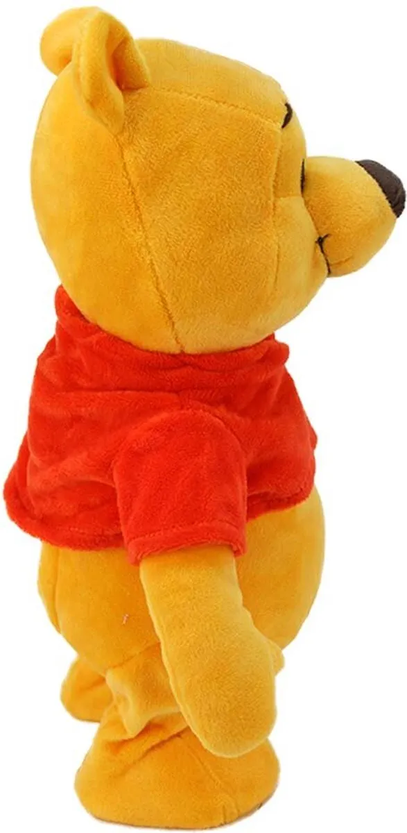 Disney Winnie de Poeh Knuffel Geluid DTHHL46 - 30cm - Geel/Rood