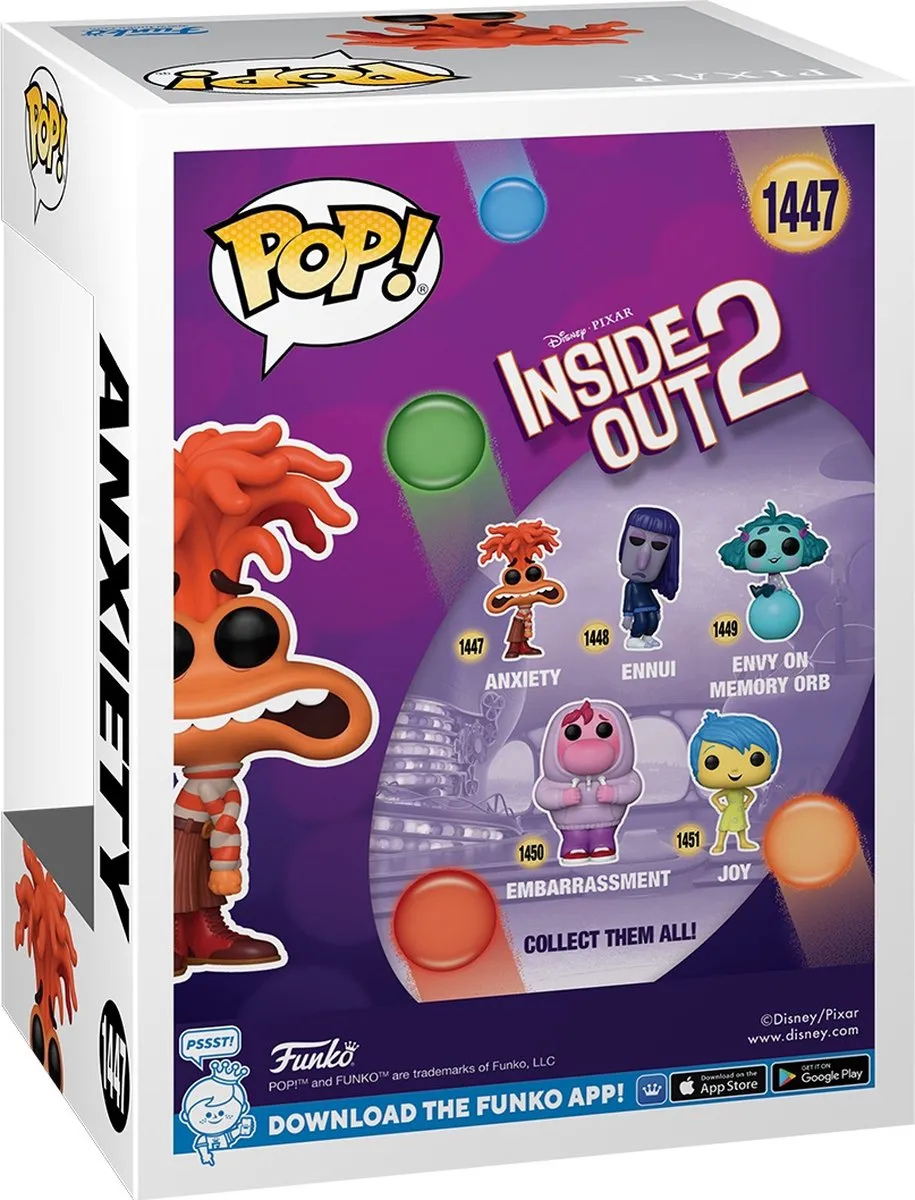 Funko Pop! Inside Out 2 Anxiety #1447 - Multi - afbeelding 4 van 6