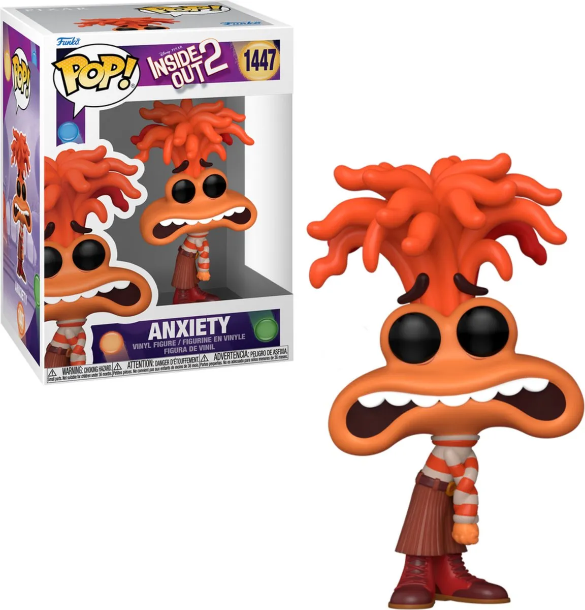 Funko Pop! Inside Out 2 Anxiety #1447 - Multi - afbeelding 5 van 6
