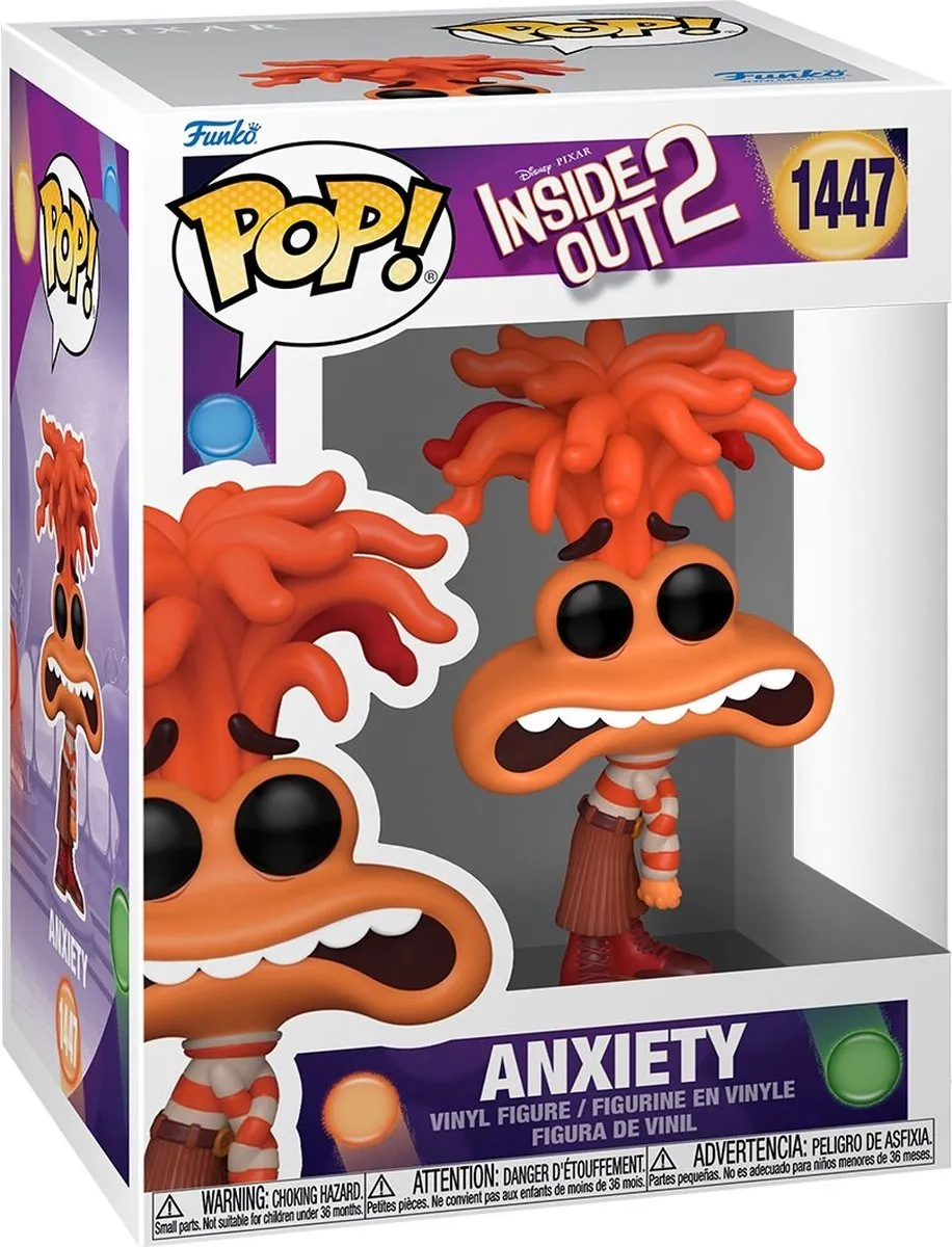 Funko Pop! Inside Out 2 Anxiety #1447 - Multi - afbeelding 2 van 6
