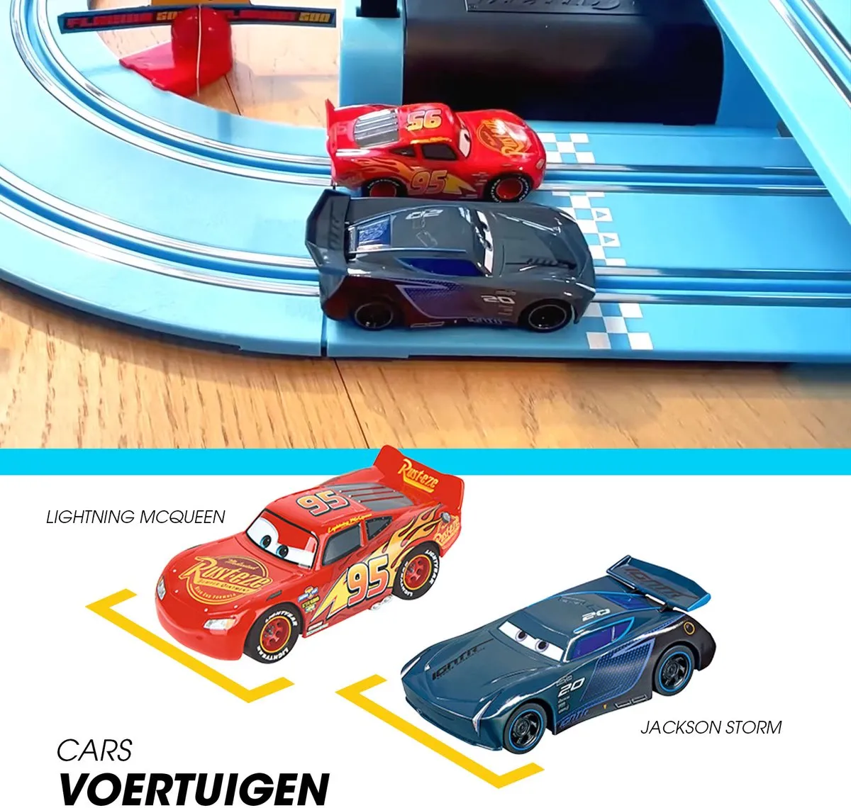 Carrera FIRST Racebaan Disney Pixar Cars Power Duel CAR20063038 - 2,4m