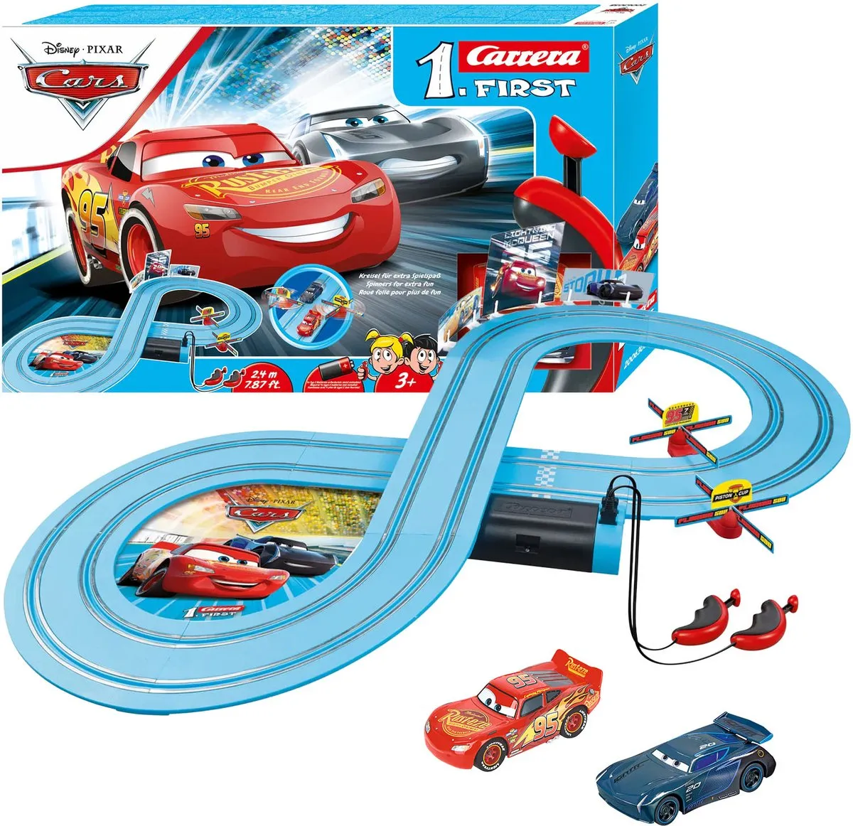 Carrera FIRST Racebaan Disney Pixar Cars Power Duel CAR20063038 - 2,4m