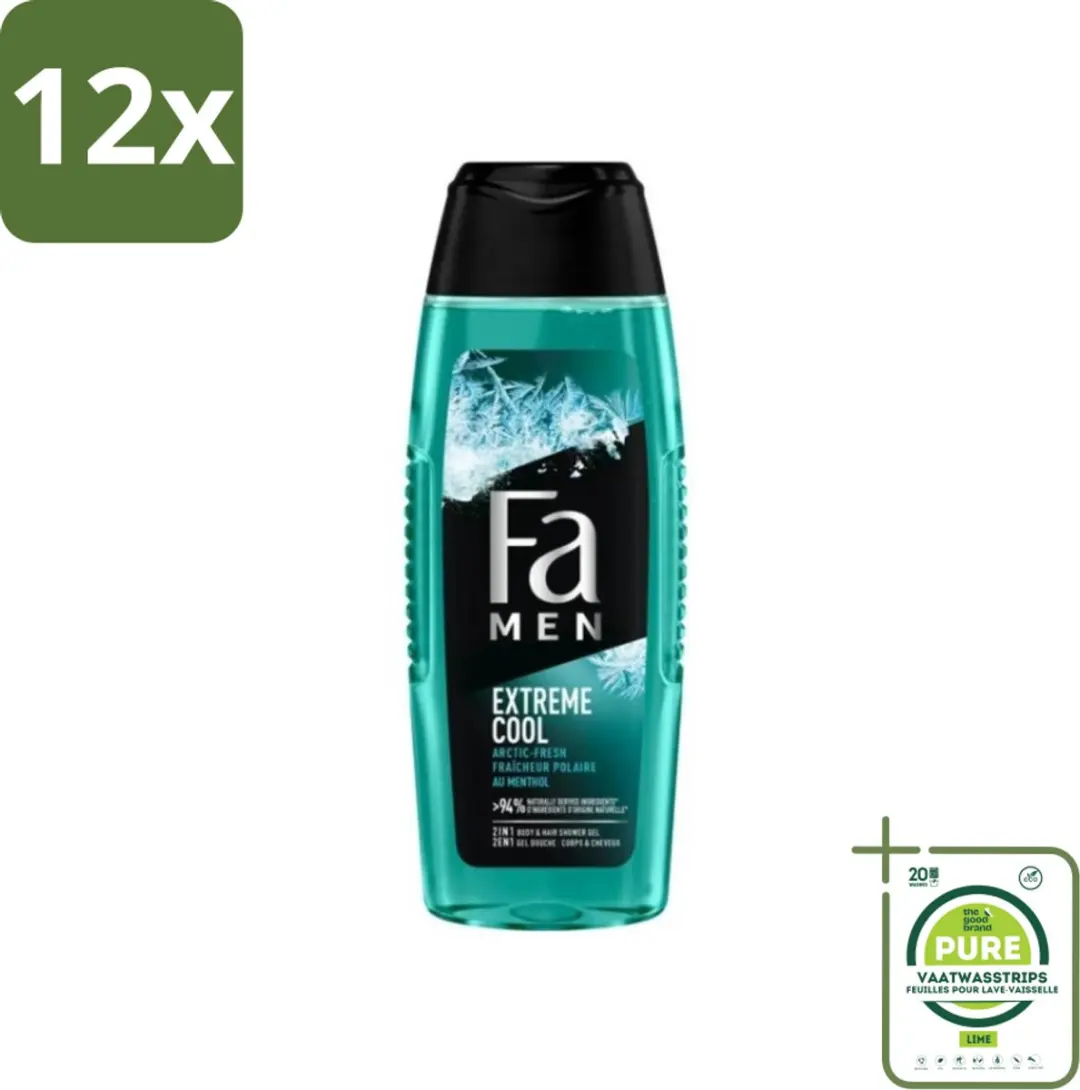 Fa Men Douchegel en Shampoo Extreme Cool 250 ml