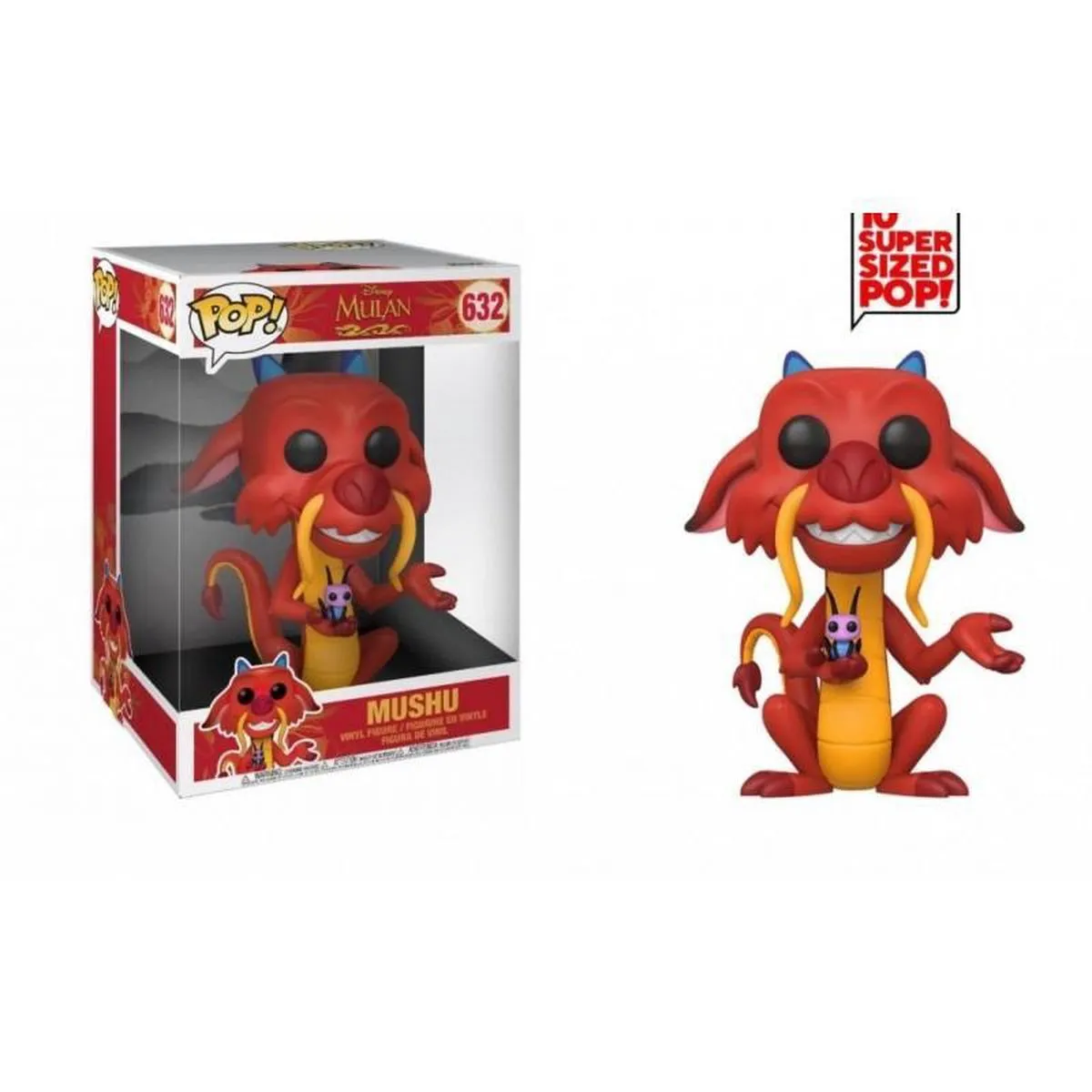 Funko Pop! Mulan Mushu Jumbo Vinylfiguur 45742 - afbeelding 6 van 6
