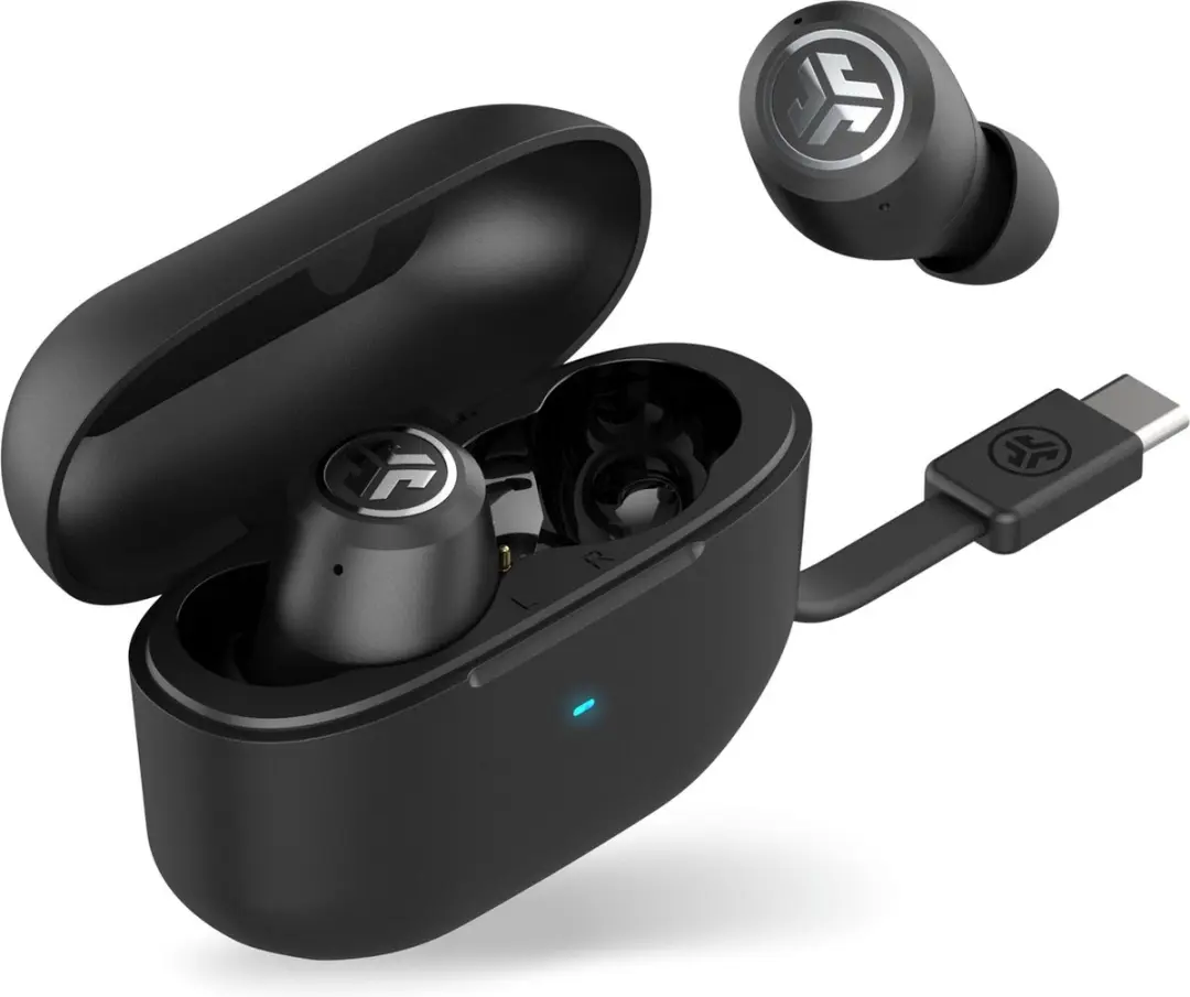JLab JBuds Pop ANC IEUEBJBANCRBLK82 Oordopjes - Noise Cancelling - 42+ uur - Zwart