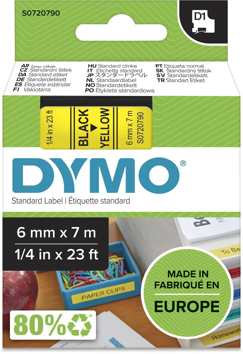 DYMO D1 S0720790 Zelfklevende Etiketten
