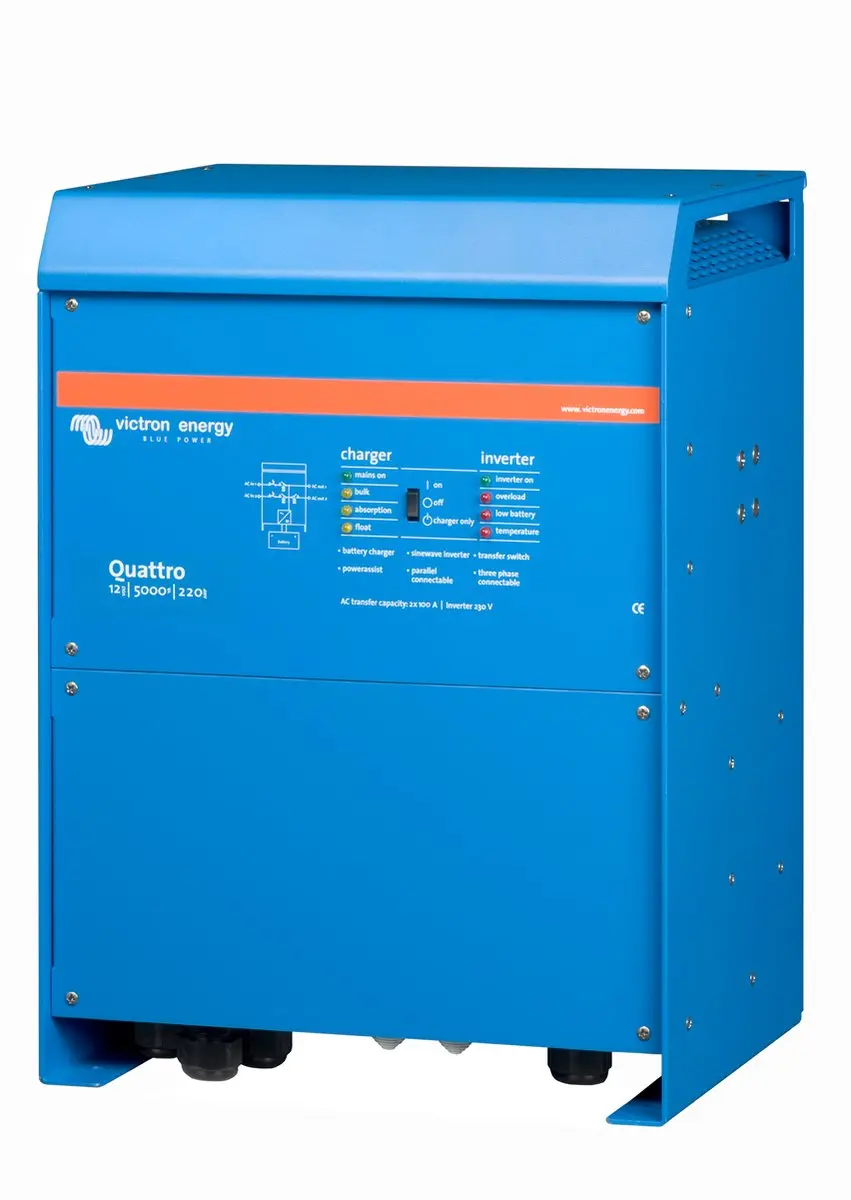Victron Quattro QUA125020000 Omvormer/oplader 5000W 12V - Blauw