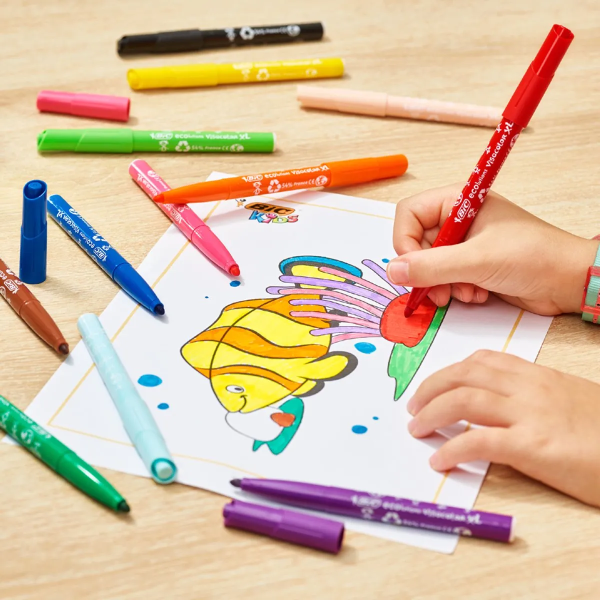 Bic Kids Visacolor XL Ecolutions Kleurstiften - 8 Stuks