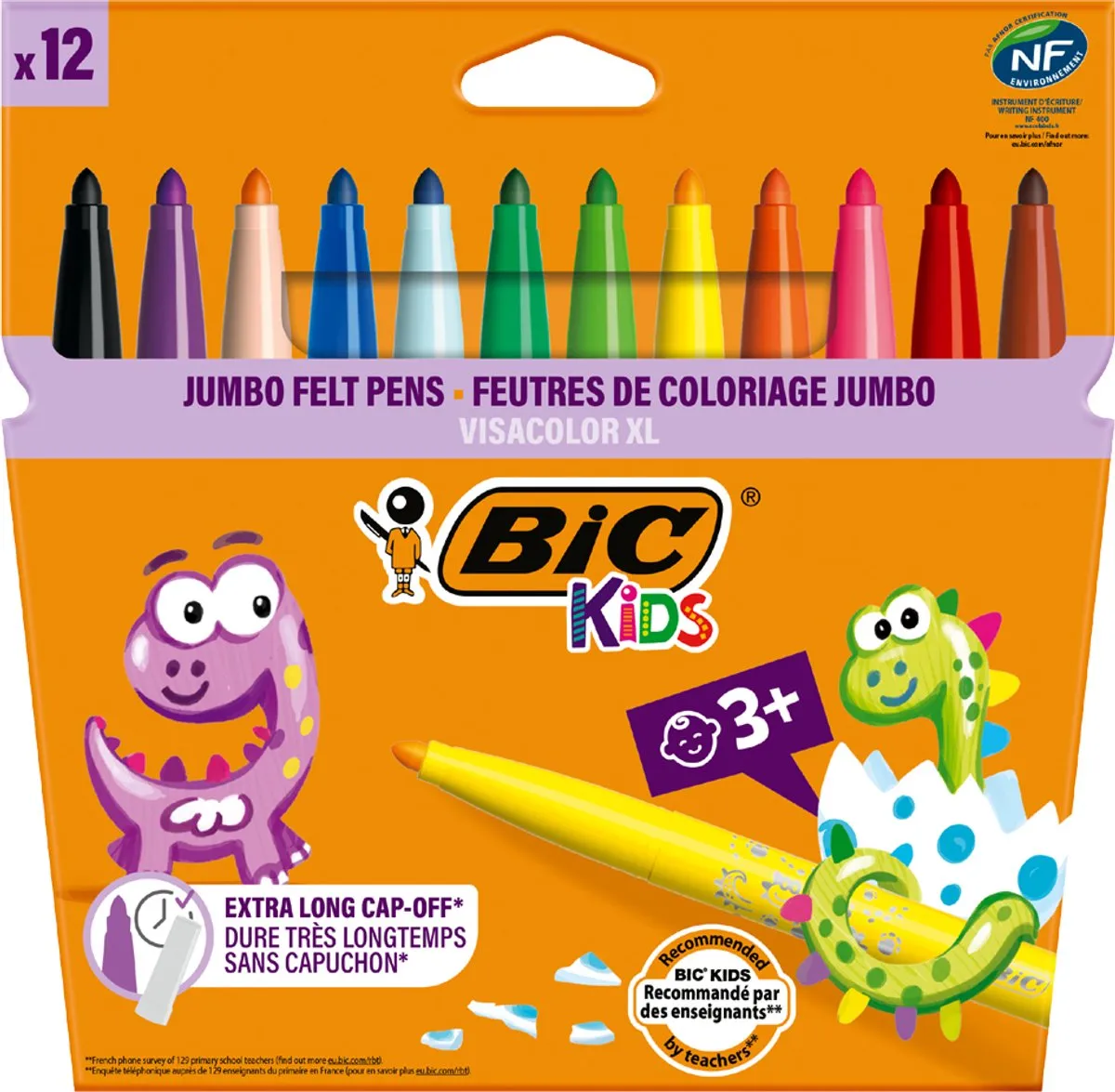 Bic Kids Visacolor XL Ecolutions Kleurstiften - 8 Stuks