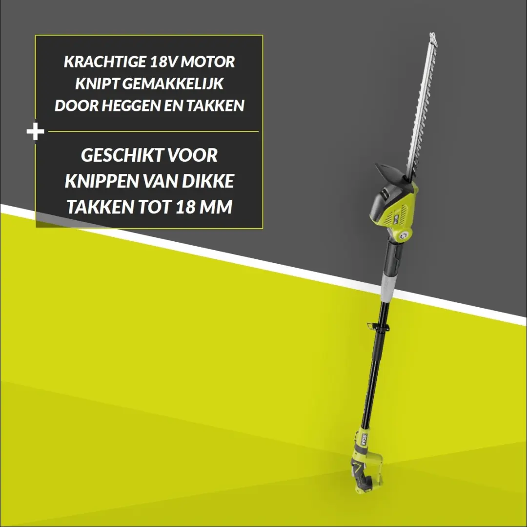 Ryobi One+ OPT1845 Telescopische Heggenscharen 450mm - 18V 5000mAh - afbeelding 4 van 6