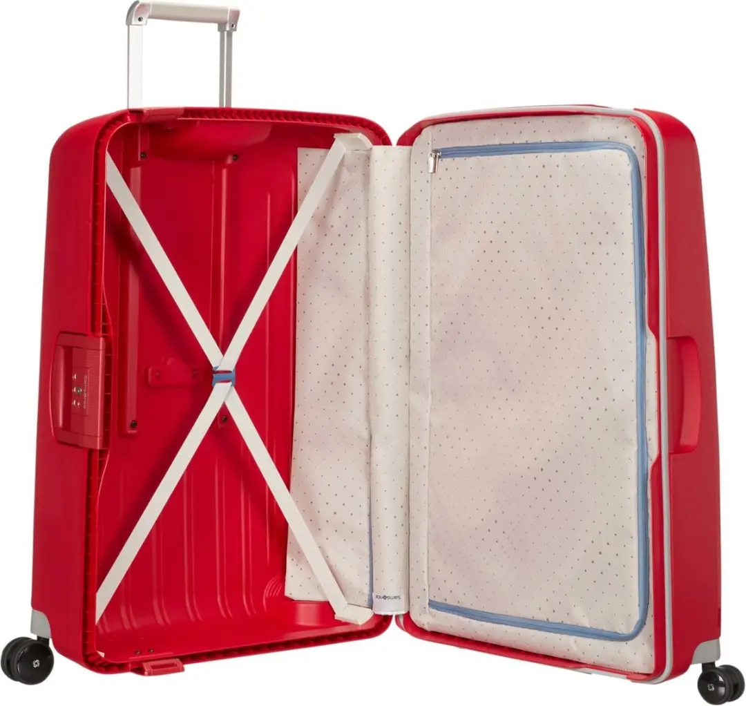 Samsonite S'CURE Spinner 81cm Koffer - 138L - Rood - afbeelding 5 van 6