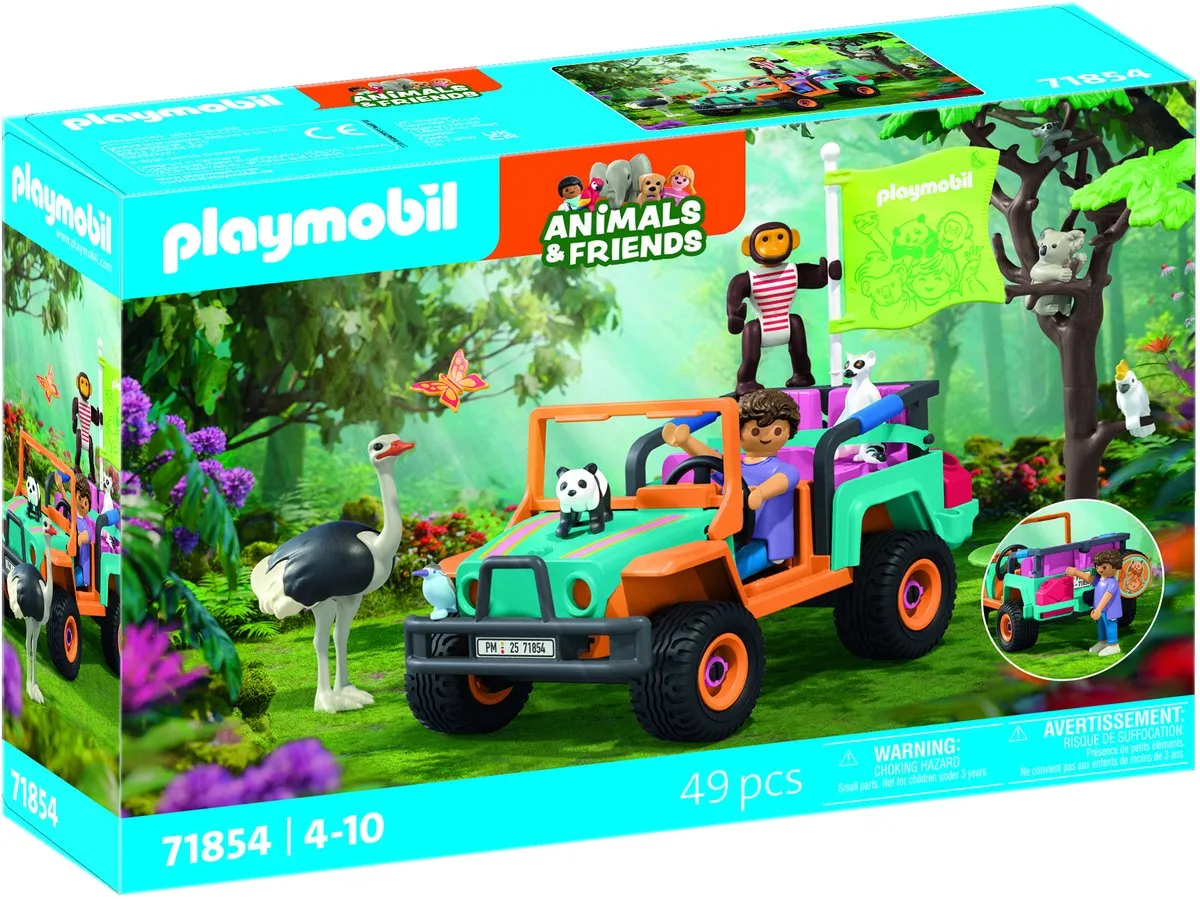 Playmobil Animals & Friends Kleurrijk Off-Road Voertuig 71854 - Multicolor