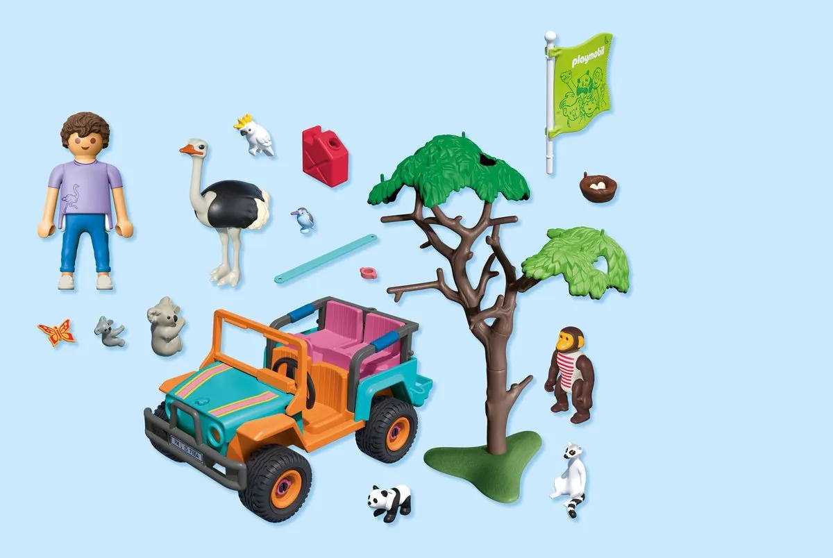 Playmobil Animals & Friends Kleurrijk Off-Road Voertuig 71854 - Multicolor