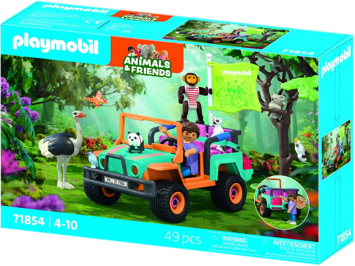 Playmobil Animals & Friends Kleurrijk Off-Road Voertuig 71854 - Multicolor