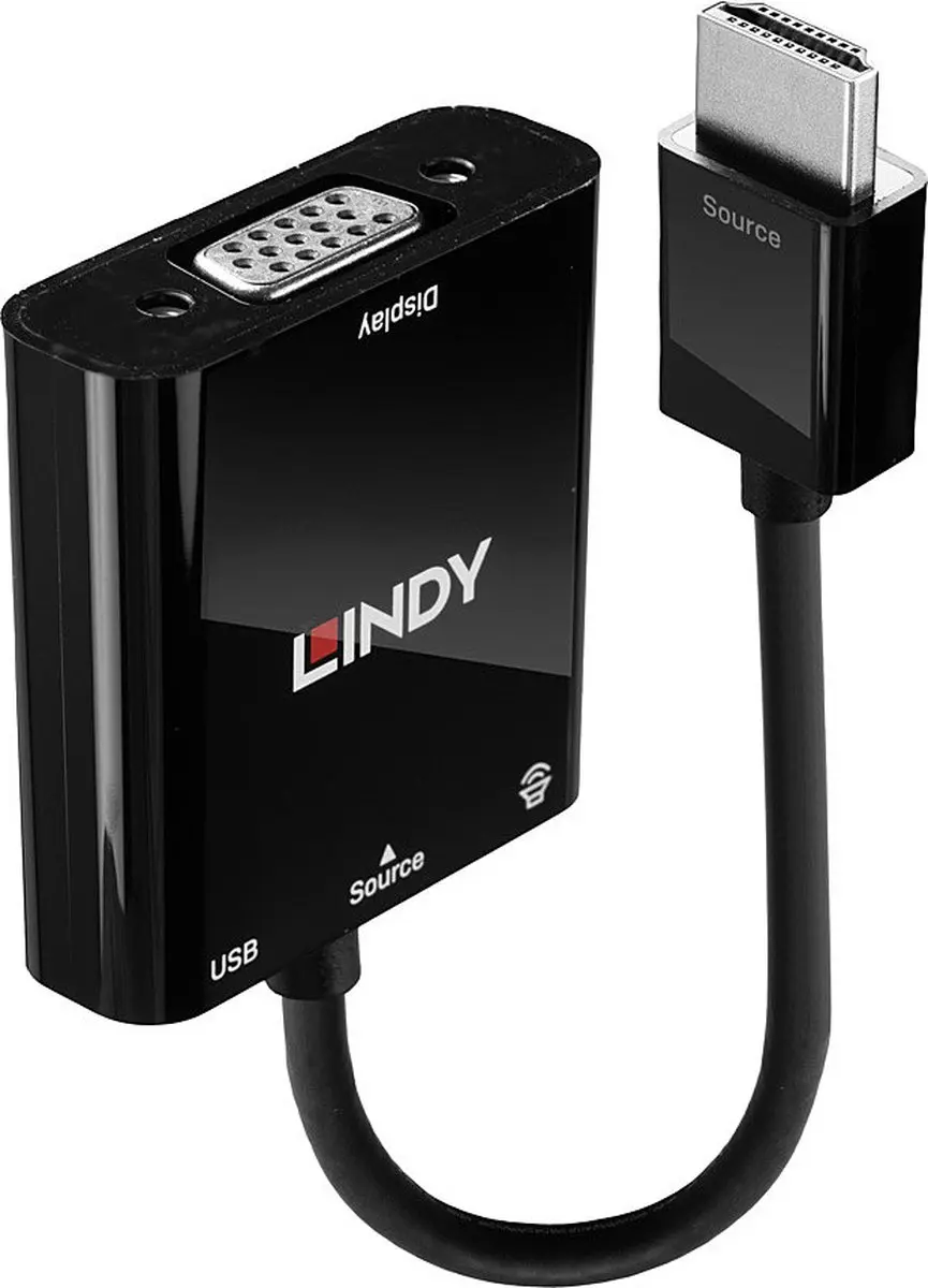 Lindy HDMI naar VGA Videoconverter 38285 - Zwart - afbeelding 4 van 6