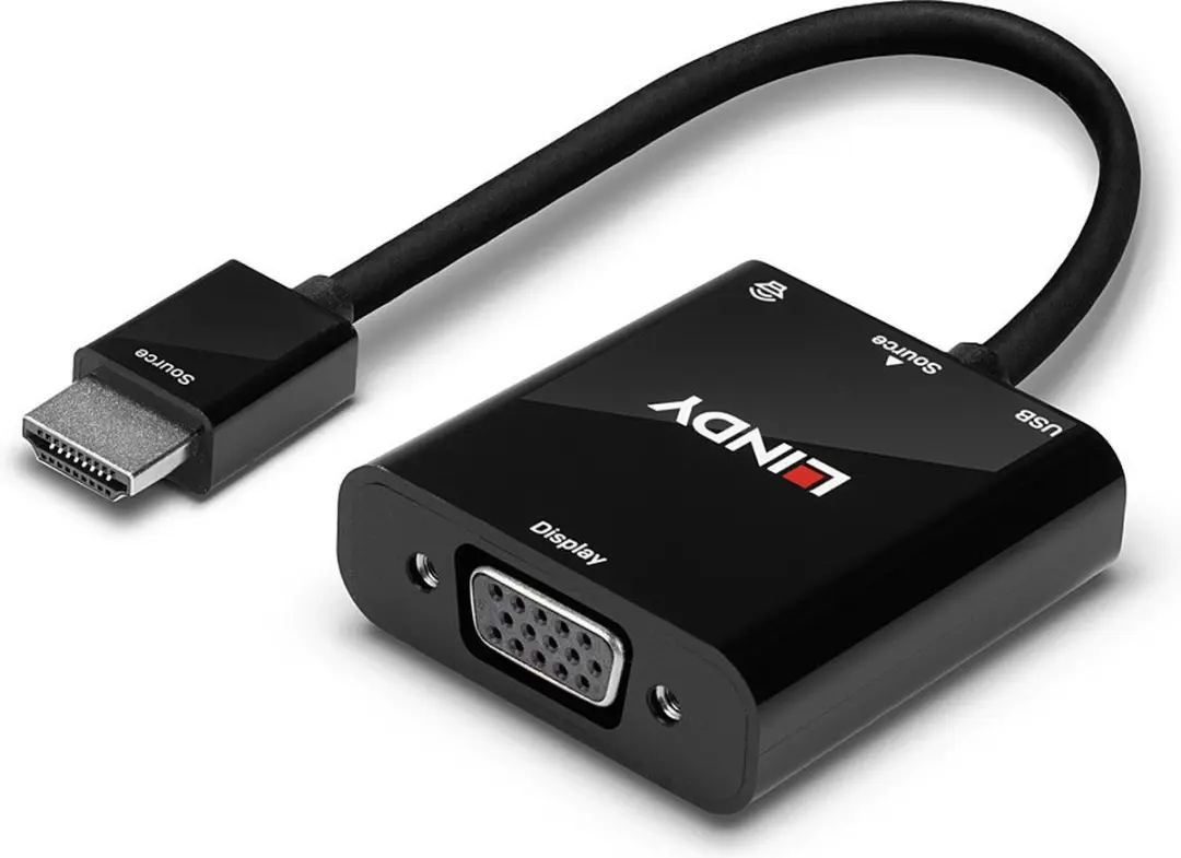 Lindy HDMI naar VGA Videoconverter 38285 - Zwart - afbeelding 6 van 6
