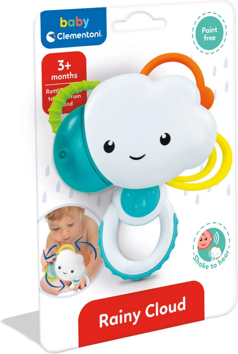 Clementoni Rammelaar Wolk - Wit - afbeelding 6 van 6