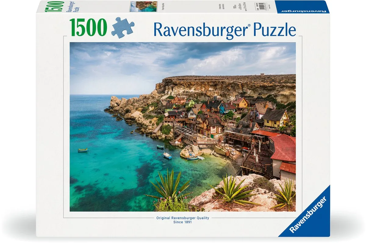 Ravensburger Popeye Village Malta Legpuzzel 1500 Stuks - Meerkleurig
