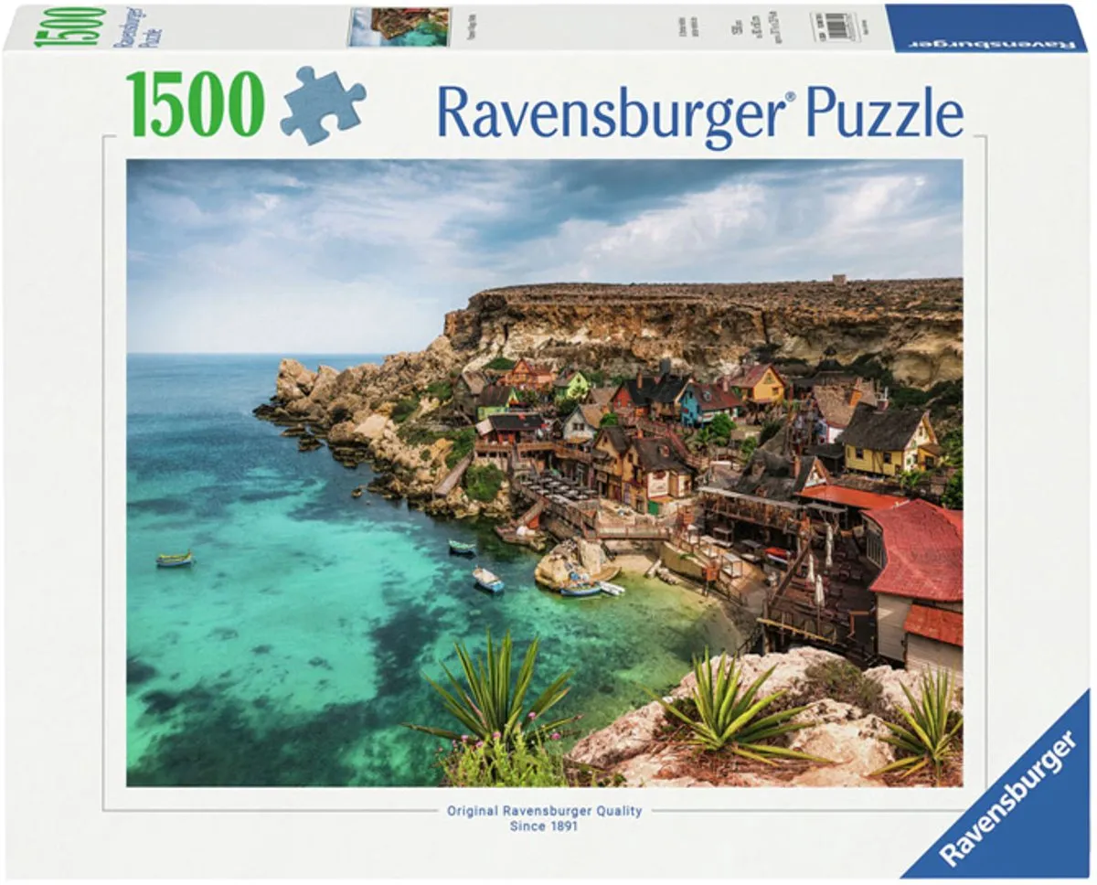 Ravensburger Popeye Village Malta Legpuzzel 1500 Stuks - Meerkleurig