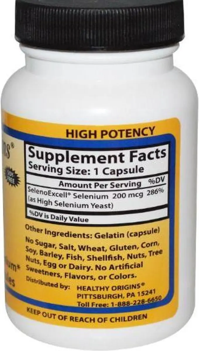 Healthy Origins Seleno Excell Selenium 200mcg - 180 Capsules