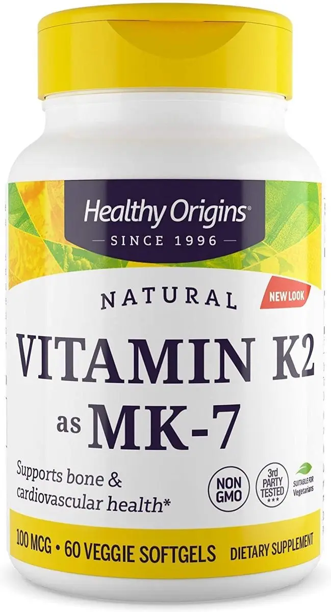 Vitamine K2 as MK-7, Natural, 100 mcg, 60 Veggie Softgels
