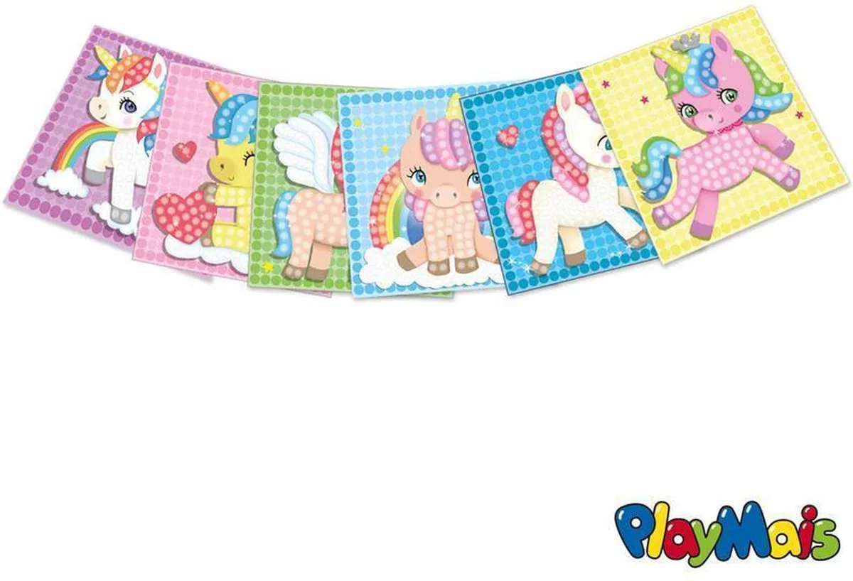PlayMais Mosaic Eenhoorn - 2306 Stuks Multicolor