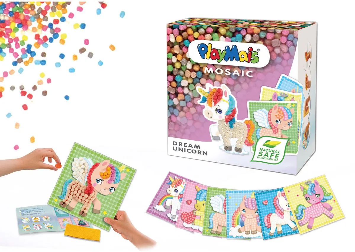 PlayMais Mosaic Eenhoorn - 2306 Stuks Multicolor