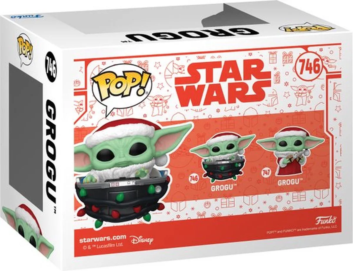 Funko Star Wars The Mandalorian Grogu Pram Holiday Pop! - 746