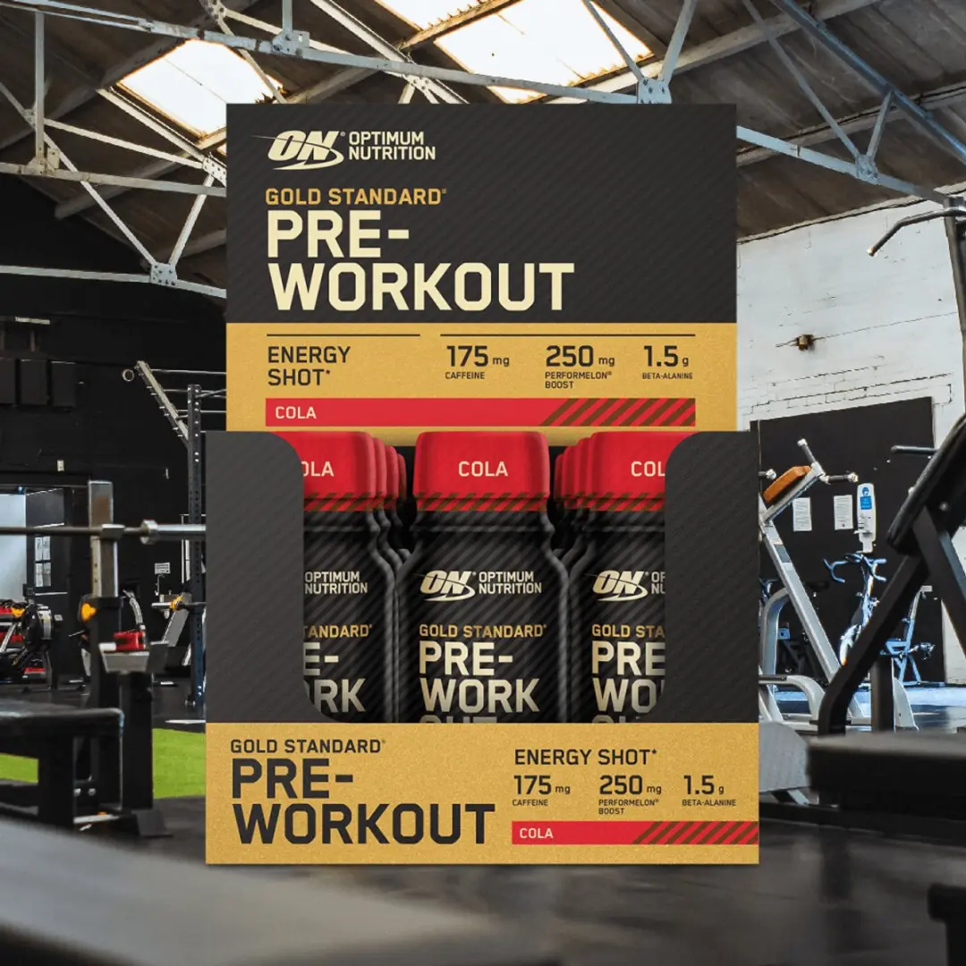 Optimum Nutrition Gold Standard Pre-Workout Shots 12x60ml - Cola - afbeelding 4 van 4