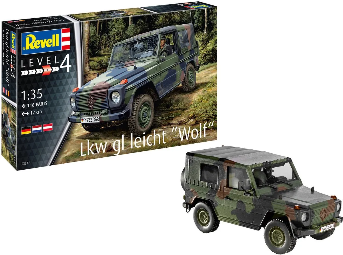 Revell 03277 Wolf LKW Militaire Voertuigen Modelbouwpakket 1:35