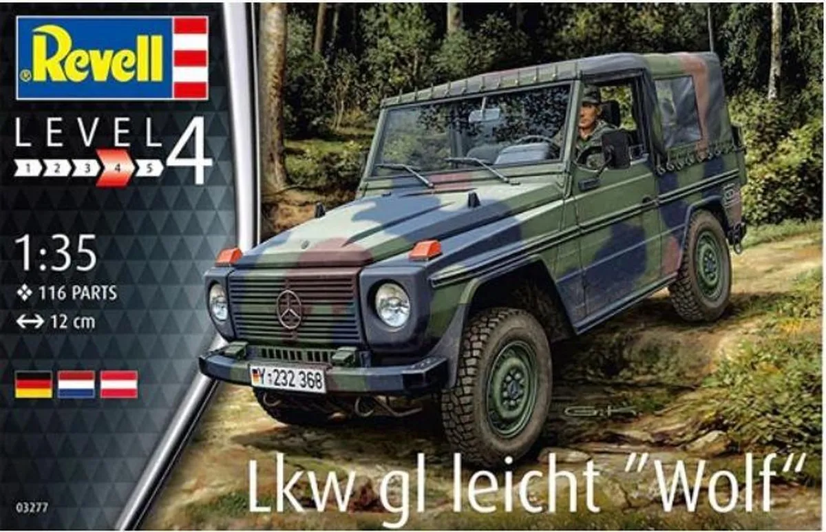 Revell 03277 Wolf LKW Militaire Voertuigen Modelbouwpakket 1:35 - Multi
