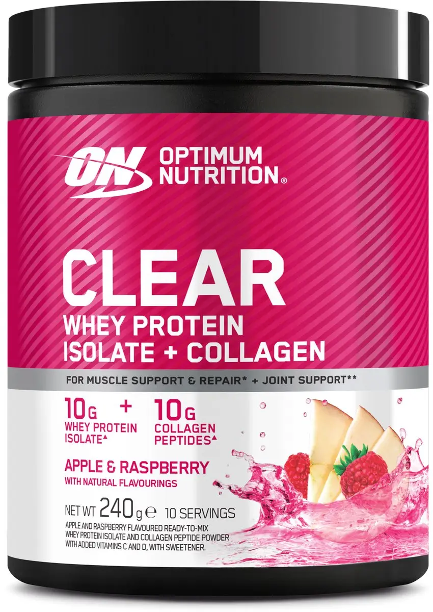 Optimum Nutrition Clear Whey Isolate + Collagen Eiwitpoeder - 240g