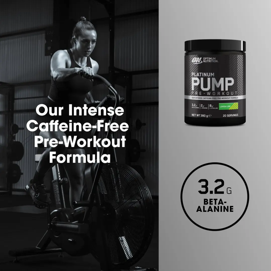 Optimum Nutrition Platinum Pump Pre-Workout - 380g - 20 Porties - Lemon Lime