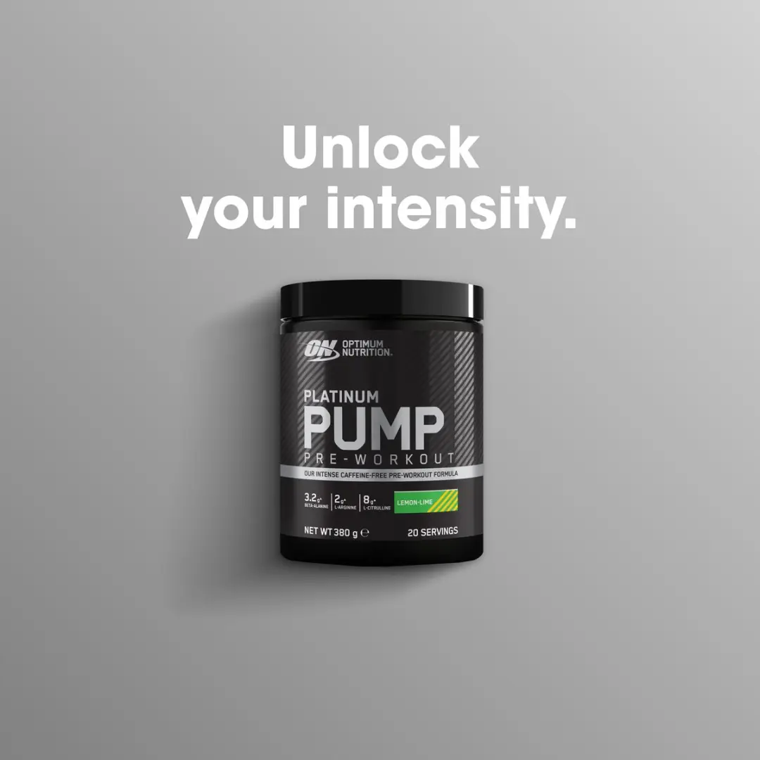 Optimum Nutrition Platinum Pump Pre-Workout - 380g - 20 Porties - Lemon Lime