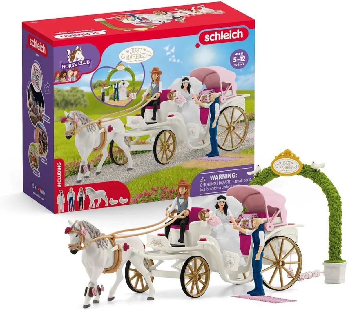 Schleich HORSE CLUB Trouwkoets 42641 - Multicolor